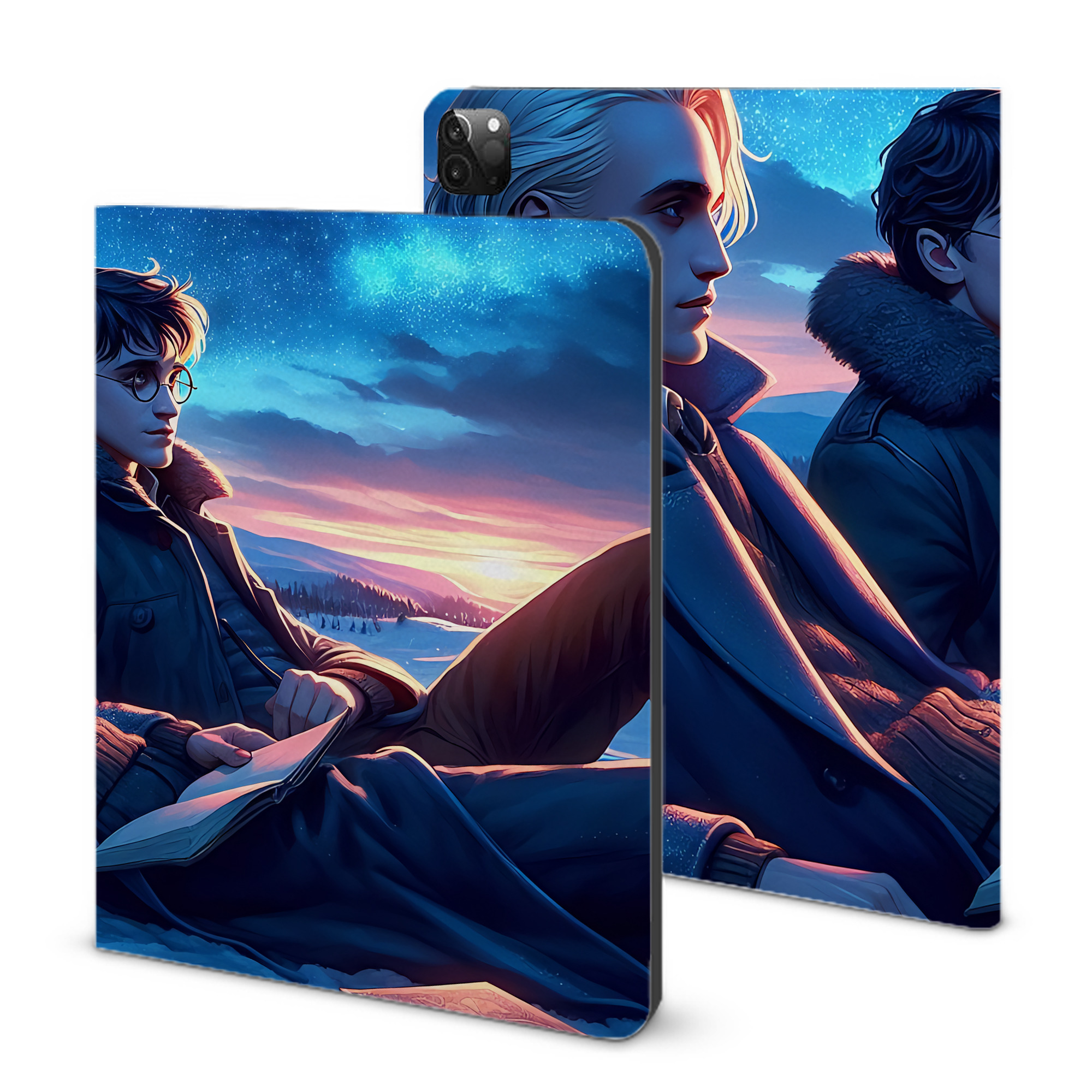 （画像用） Harry Potter ハリー・ポッターシリーズ IPadケース ペンホルダー付き ブックスタイルデザイン